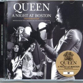 QUEEN – A Night At Boston ( 2 CD SET ) ( Wardour ) ( Boston Music Hall, Boston, MA, USA, January 30th, 1976 ) front cover
