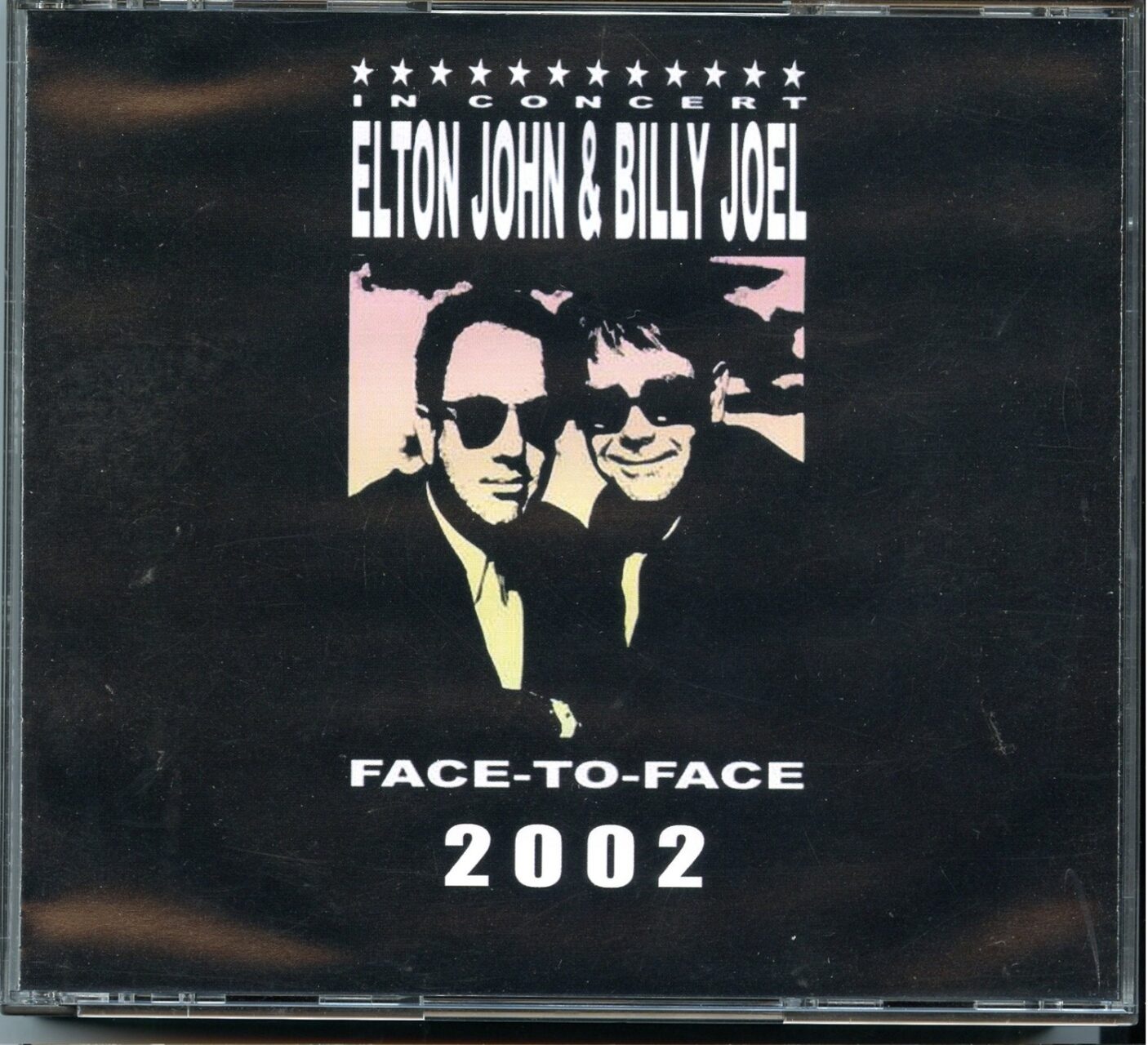 ELTON JOHN BILLY JOEL – Face to Face 2002 ( 2 CD ) ( Soundboard of Hartford Civic Center, Hartford, CT, USA, February 2nd, 2002 ) front cover ELTON JOHN BILLY JOEL – Face to Face 2002 ( 2 CD ) ( Soundboard of Hartford Civic Center, Hartford, CT, USA, February 2nd, 2002 ) front cover